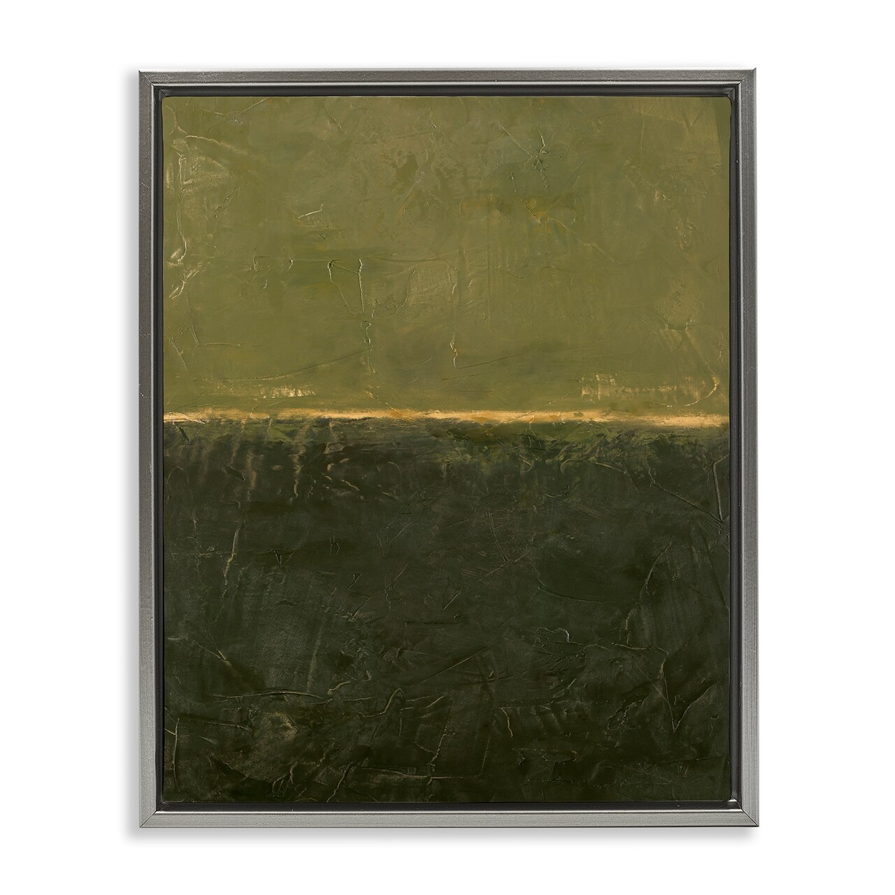Stupell Industries Green Hued Rustic Abstract Floating Frame By Design Fabrikken